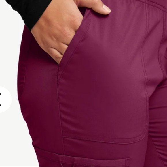New! Cherokee maroon burgundy scrubs!Modern classic petite nursing extra small - Picture 2 of 11